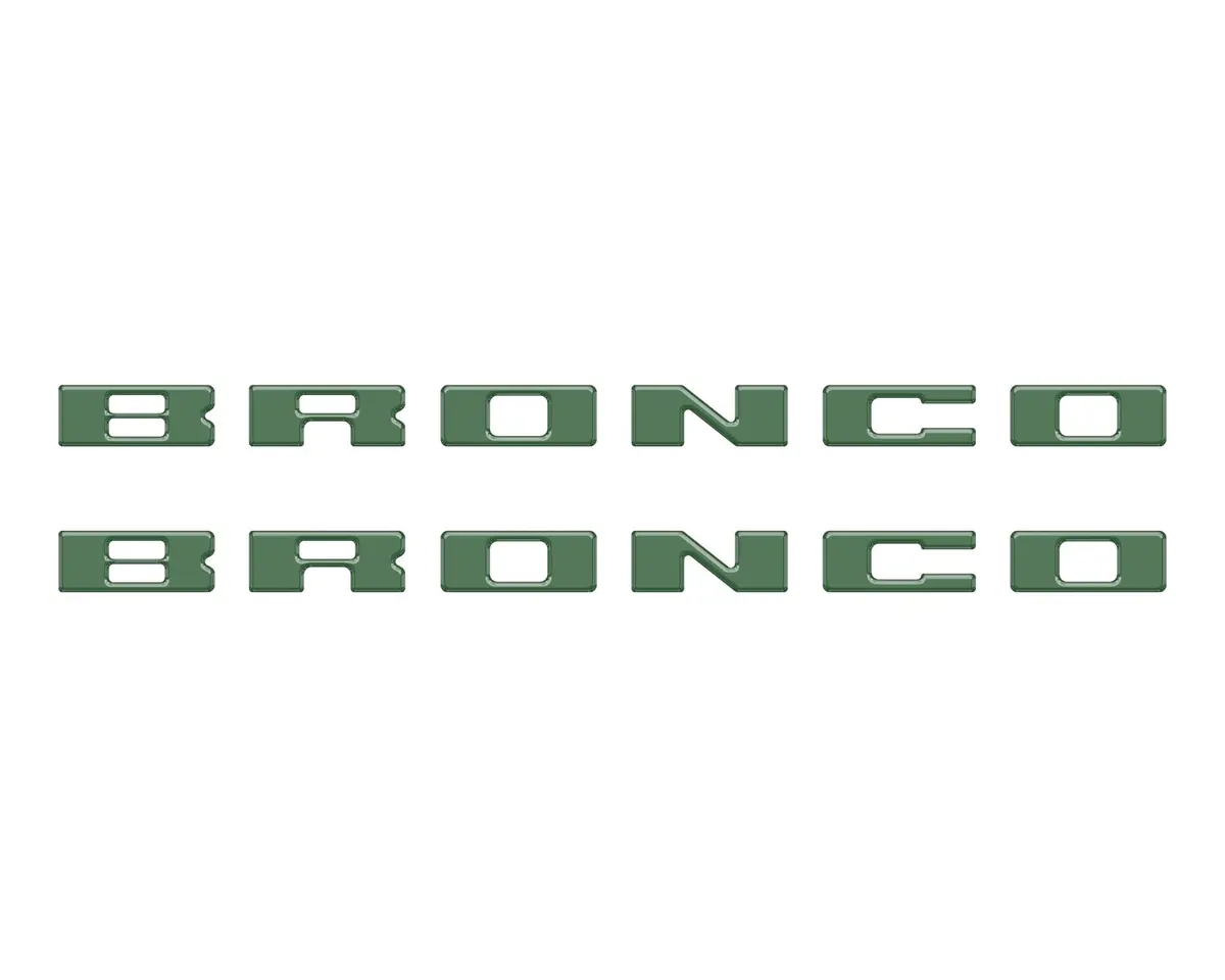 Bronco Running Board Letter Inserts/Overlays Fits 2021-2026 Ford Bronco 26