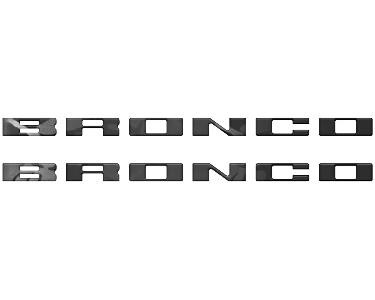 Customizable running board letter inserts and overlays designed specifically for 2021 to 2026 Ford Bronco - Image 56