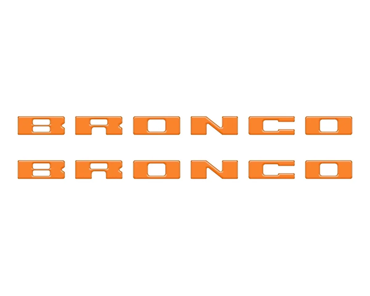 Bronco Running Board Letter Inserts/Overlays Fits 2021-2026 Ford Bronco 16