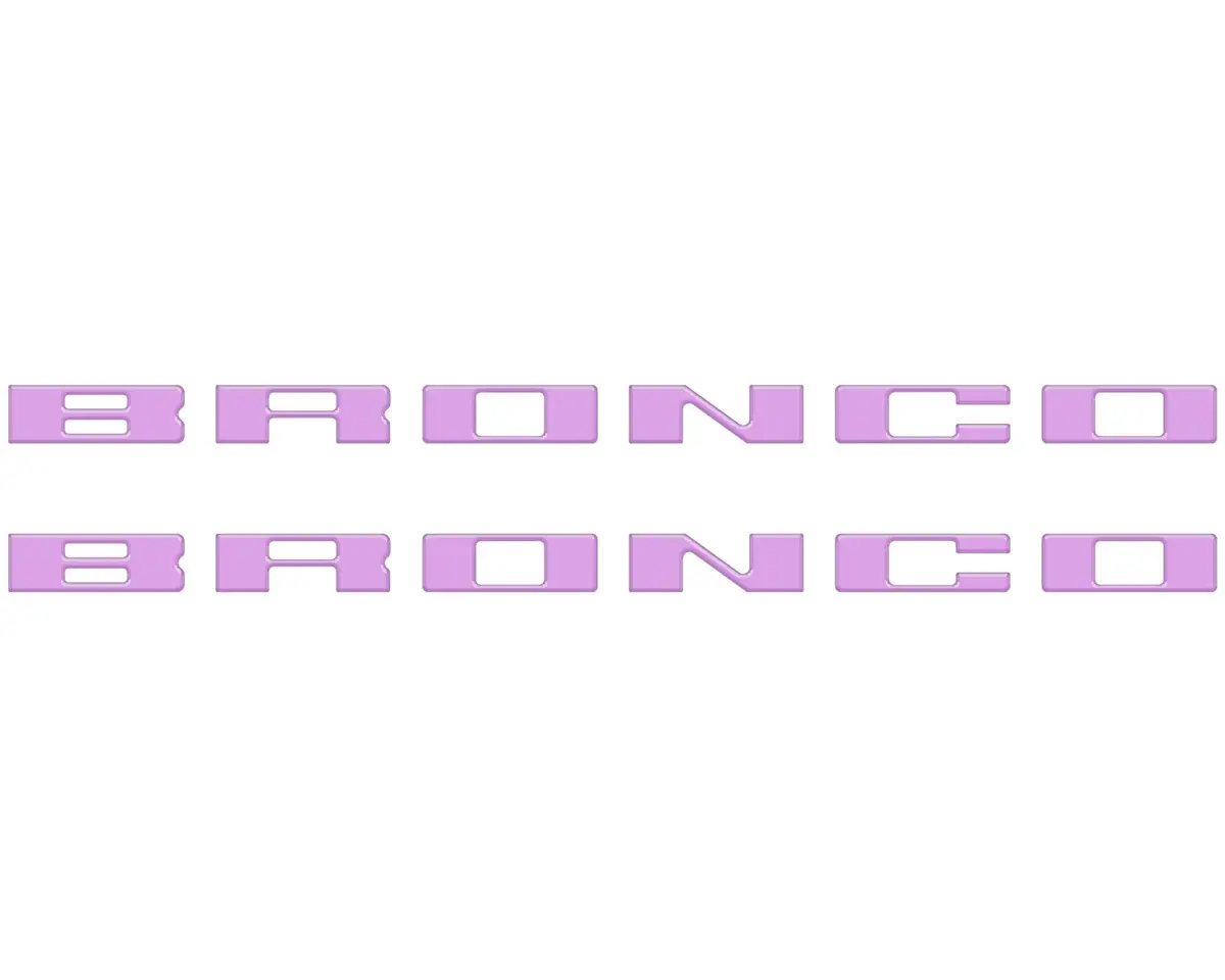 Customizable running board letter inserts and overlays designed specifically for 2021 to 2026 Ford Bronco - Image 55