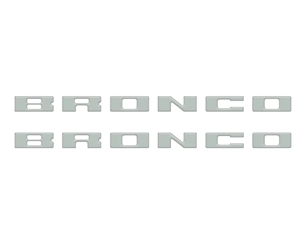 Bronco Running Board Letter Inserts/Overlays Fits 2021-2026 Ford Bronco 7
