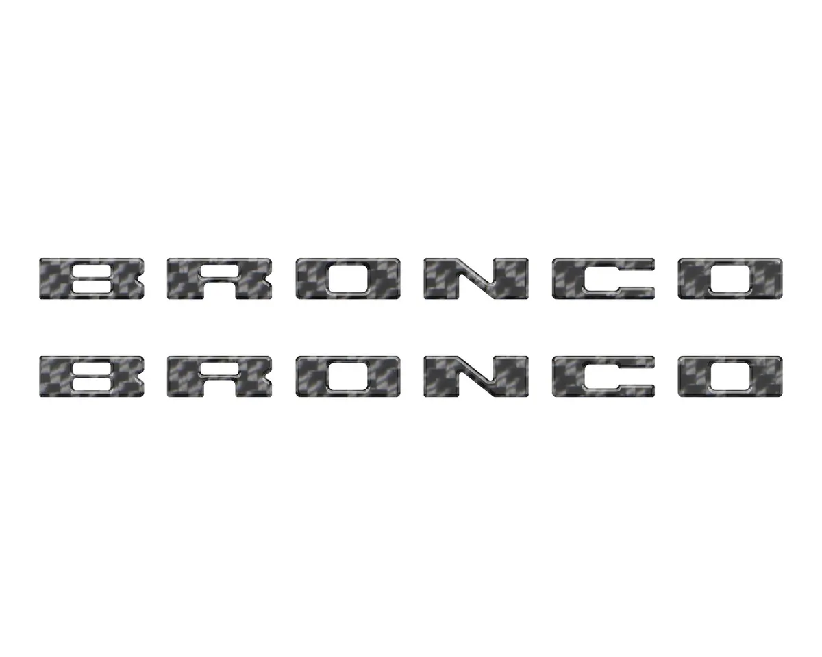 Bronco Running Board Letter Inserts/Overlays Fits 2021-2026 Ford Bronco 11