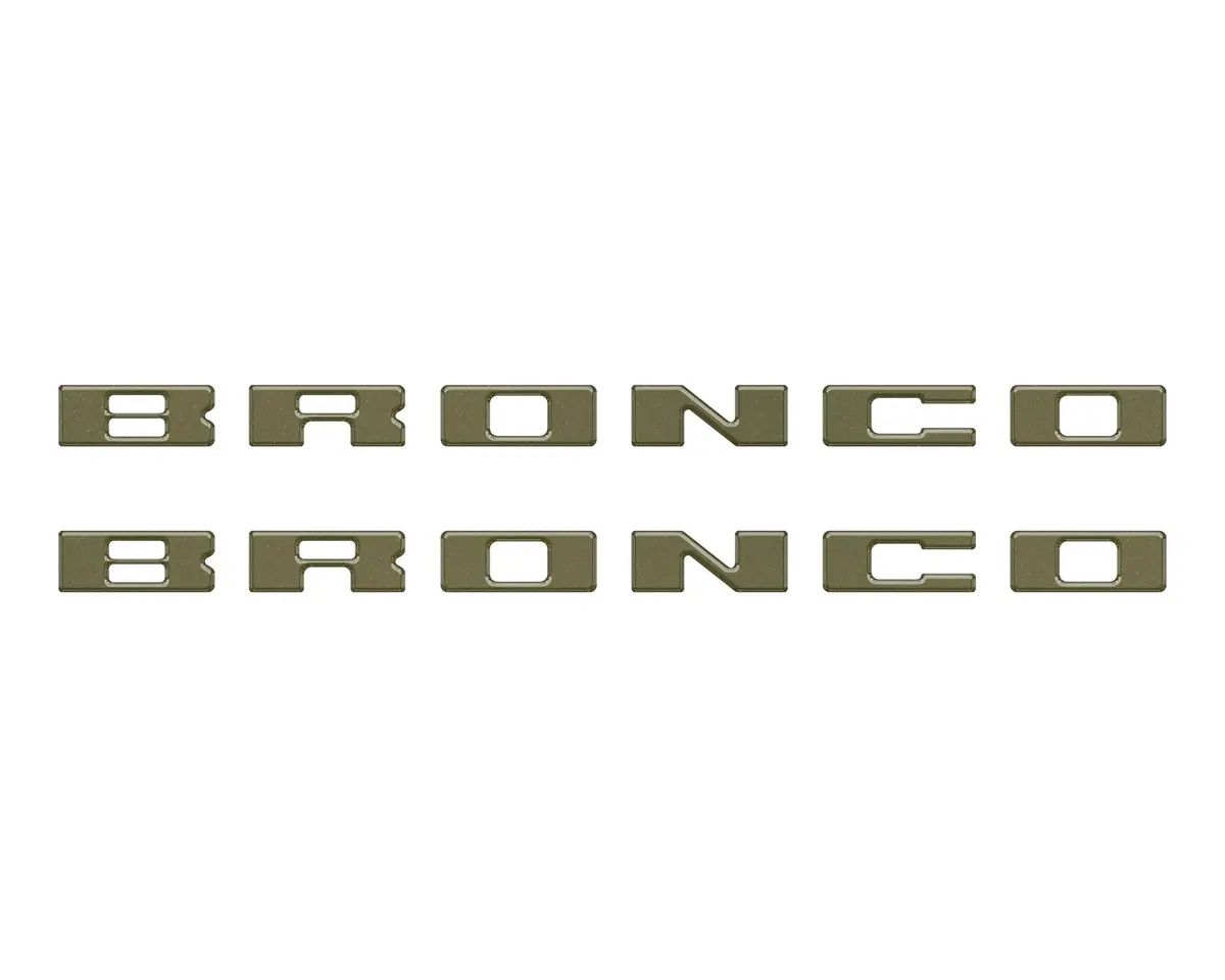 Bronco Running Board Letter Inserts/Overlays Fits 2021-2026 Ford Bronco 63