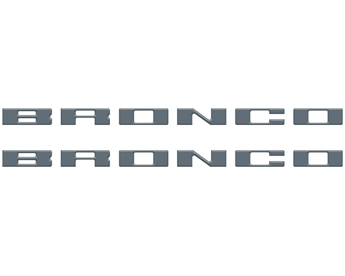 Customizable running board letter inserts and overlays designed specifically for 2021 to 2026 Ford Bronco - Image 42