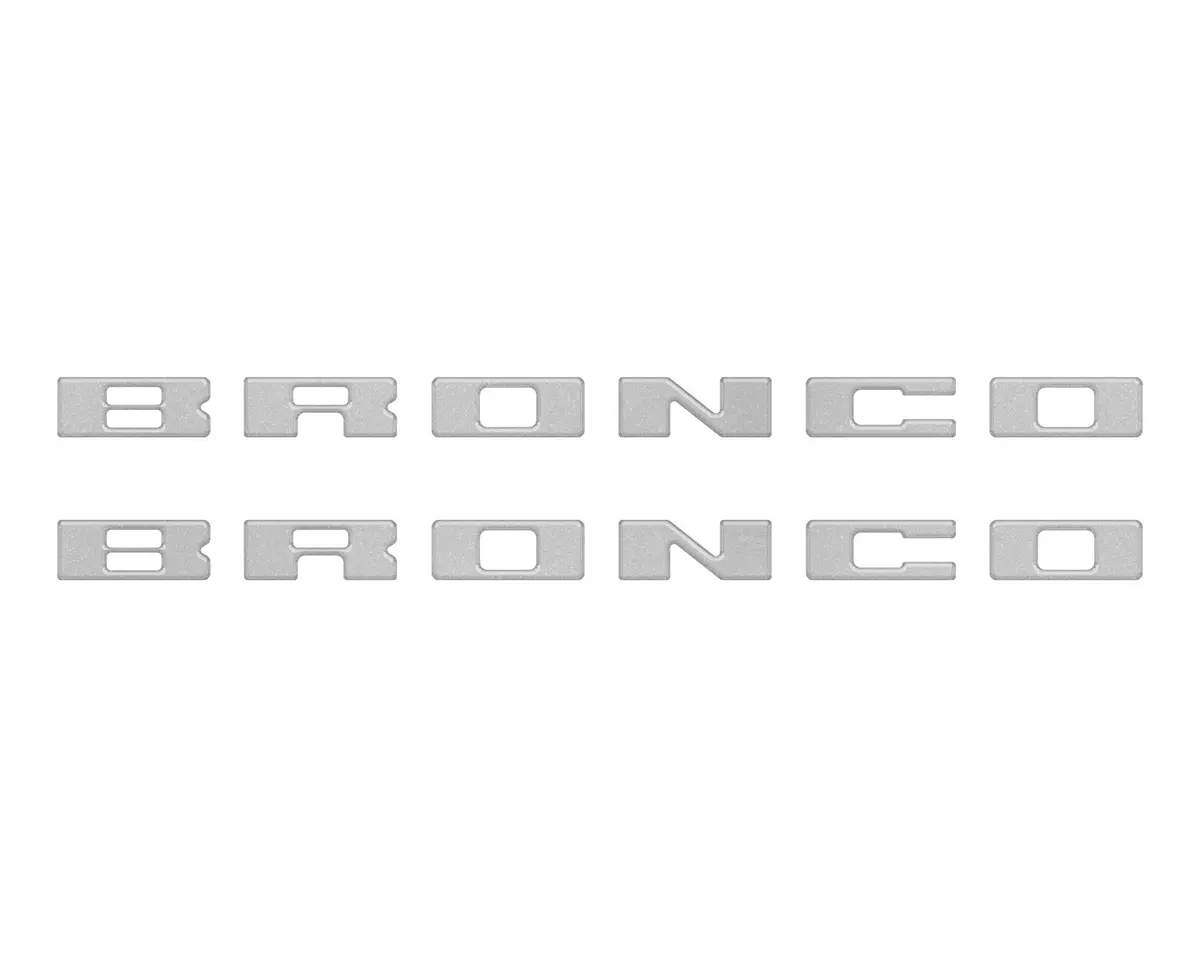 Bronco Running Board Letter Inserts/Overlays Fits 2021-2026 Ford Bronco 14