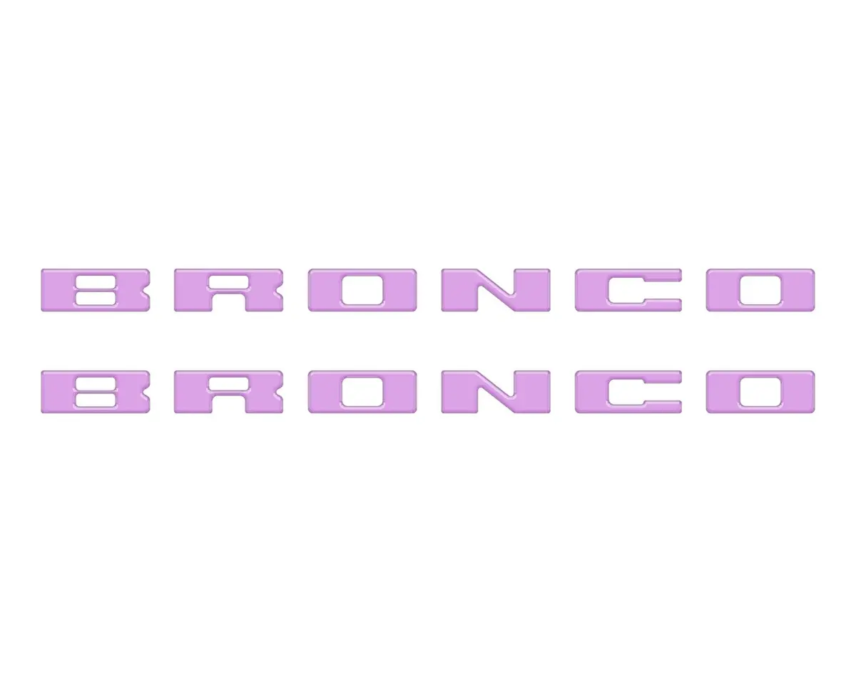 Bronco Running Board Letter Inserts/Overlays Fits 2021-2026 Ford Bronco 18