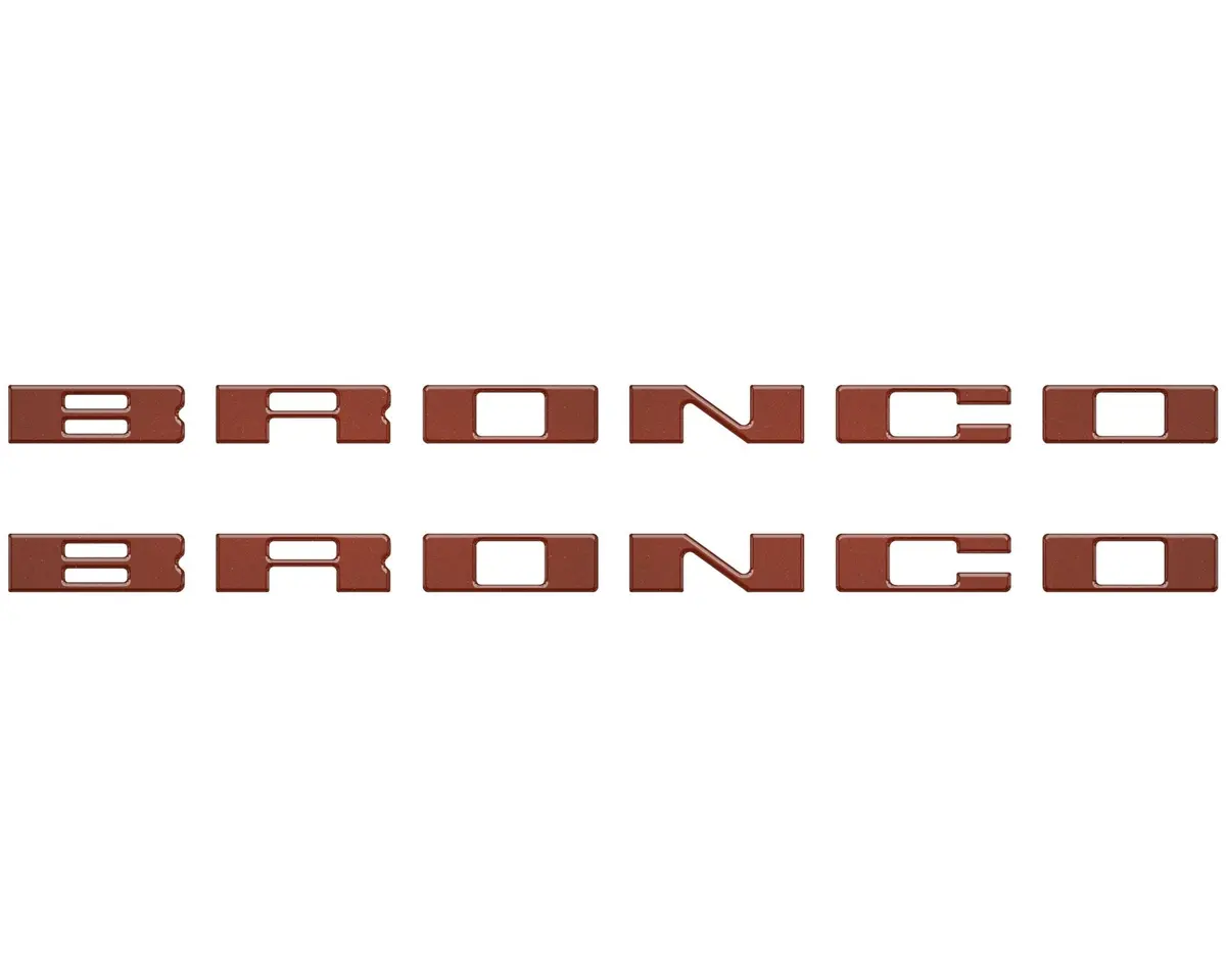 Customizable running board letter inserts and overlays designed specifically for 2021 to 2026 Ford Bronco - Image 54