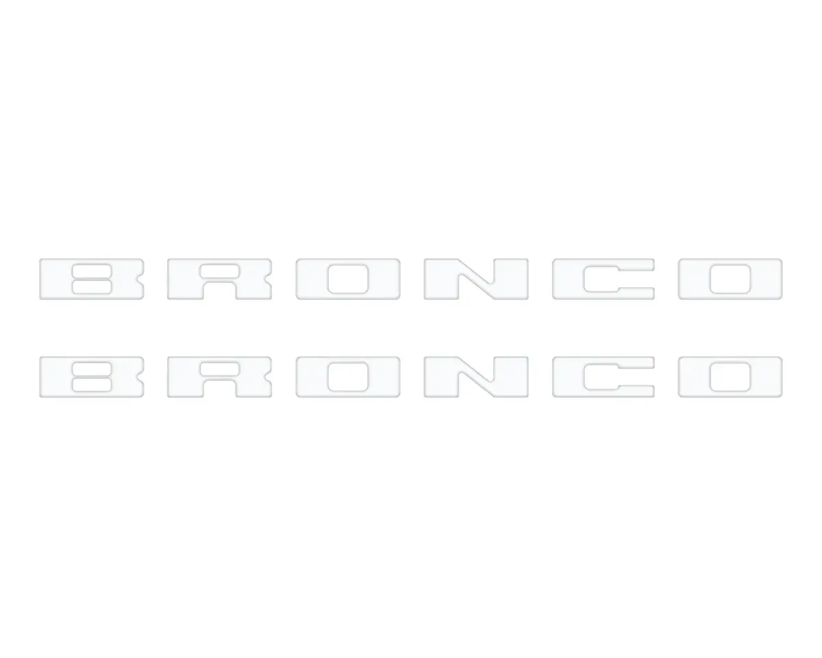 Bronco Running Board Letter Inserts/Overlays Fits 2021-2026 Ford Bronco 61