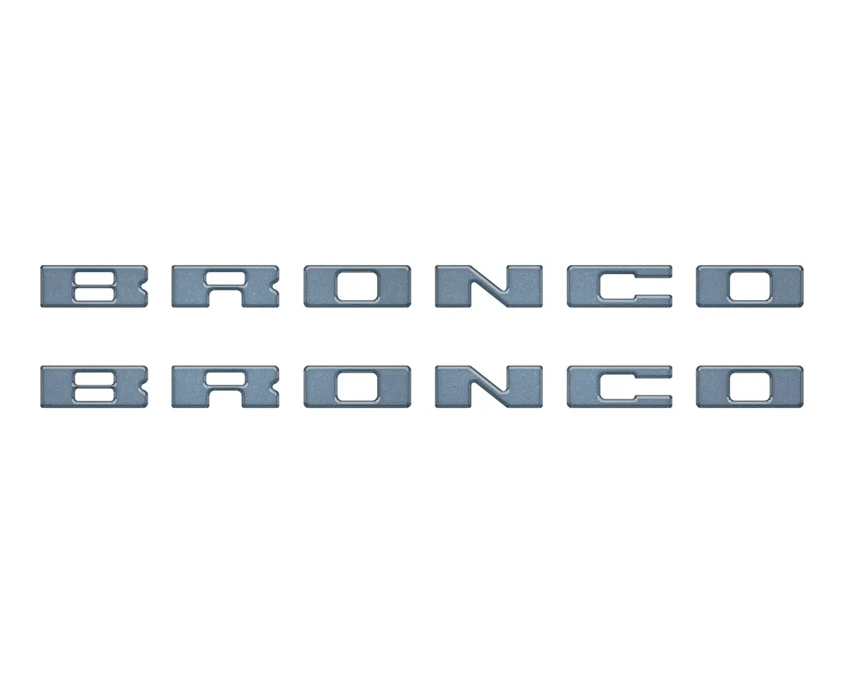 Bronco Running Board Letter Inserts/Overlays Fits 2021-2026 Ford Bronco 6