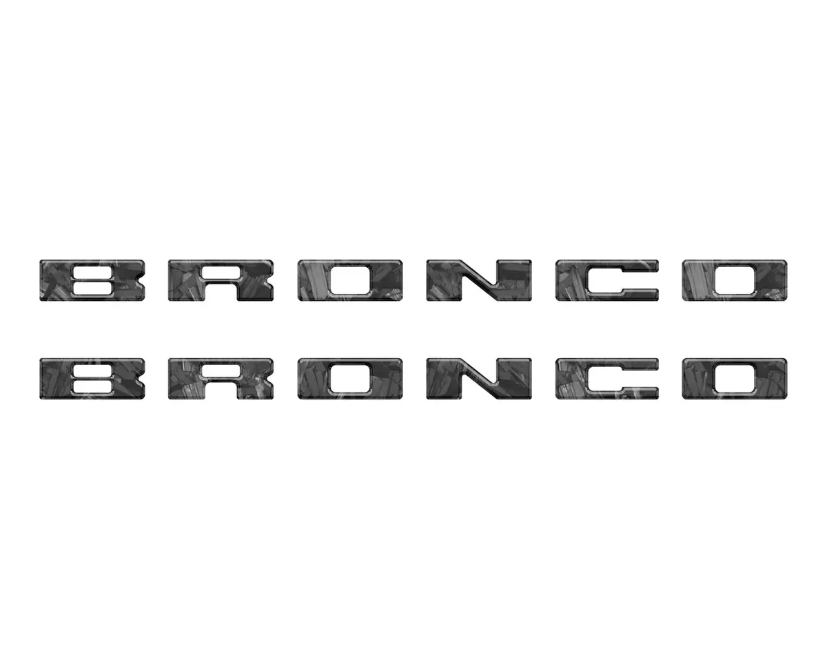 Bronco Running Board Letter Inserts/Overlays Fits 2021-2026 Ford Bronco 13