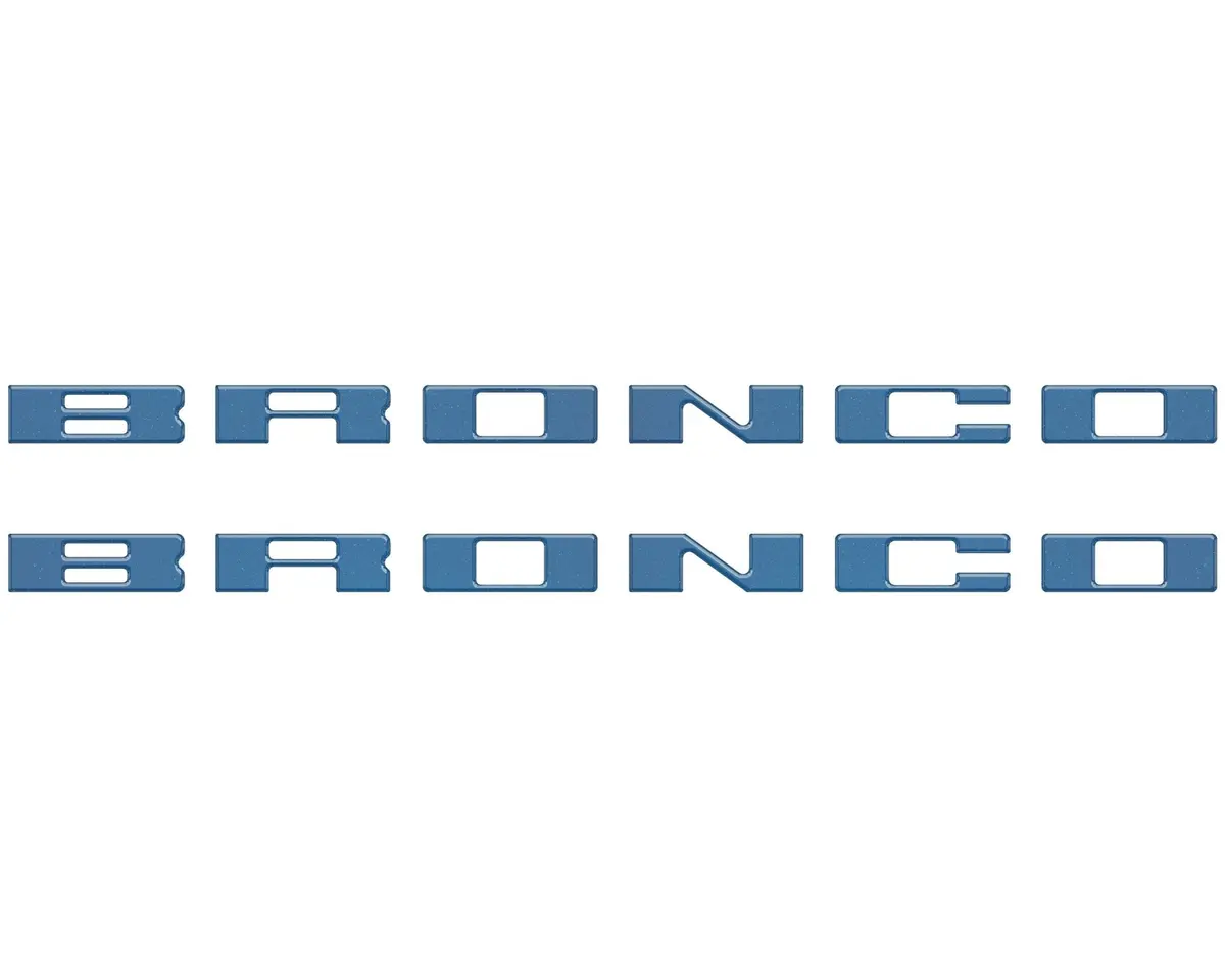 Customizable running board letter inserts and overlays designed specifically for 2021 to 2026 Ford Bronco - Image 41