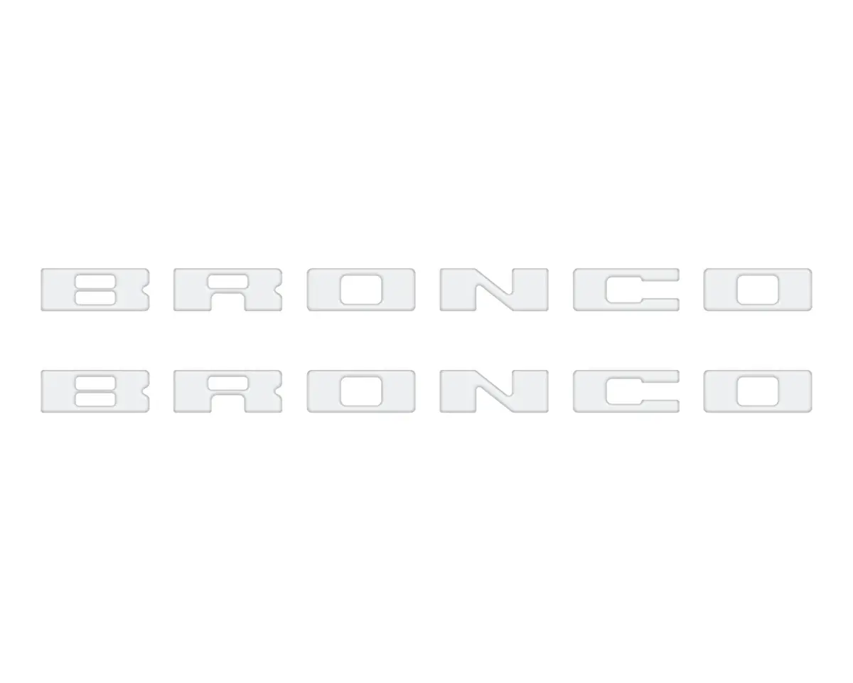 Bronco Running Board Letter Inserts/Overlays Fits 2021-2026 Ford Bronco 30