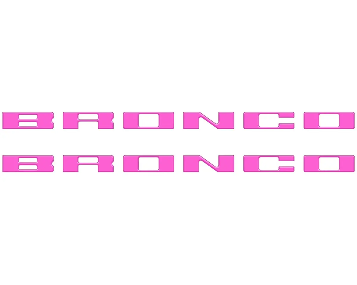 Customizable running board letter inserts and overlays designed specifically for 2021 to 2026 Ford Bronco - Image 52
