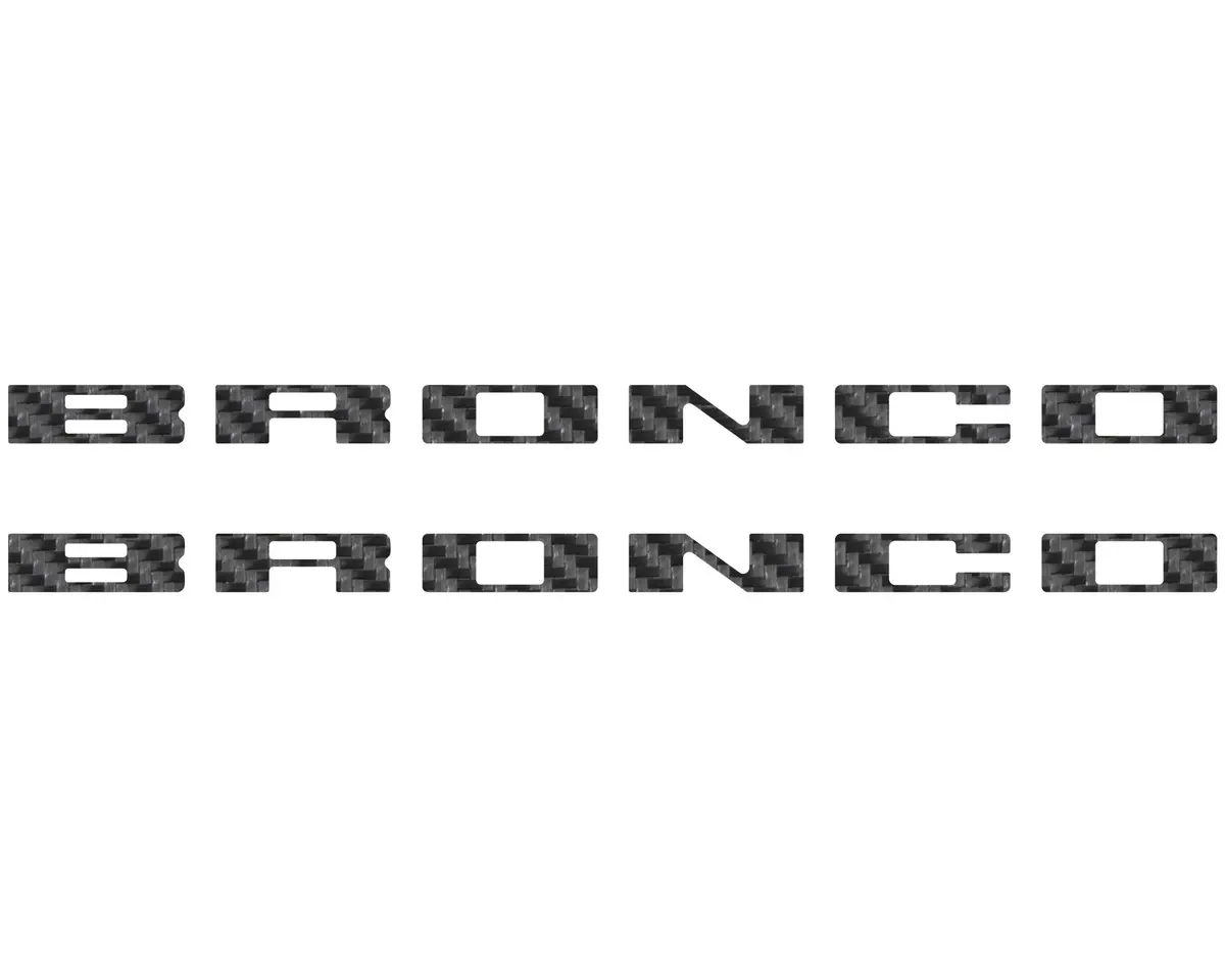 Customizable running board letter inserts and overlays designed specifically for 2021 to 2026 Ford Bronco - Image 60