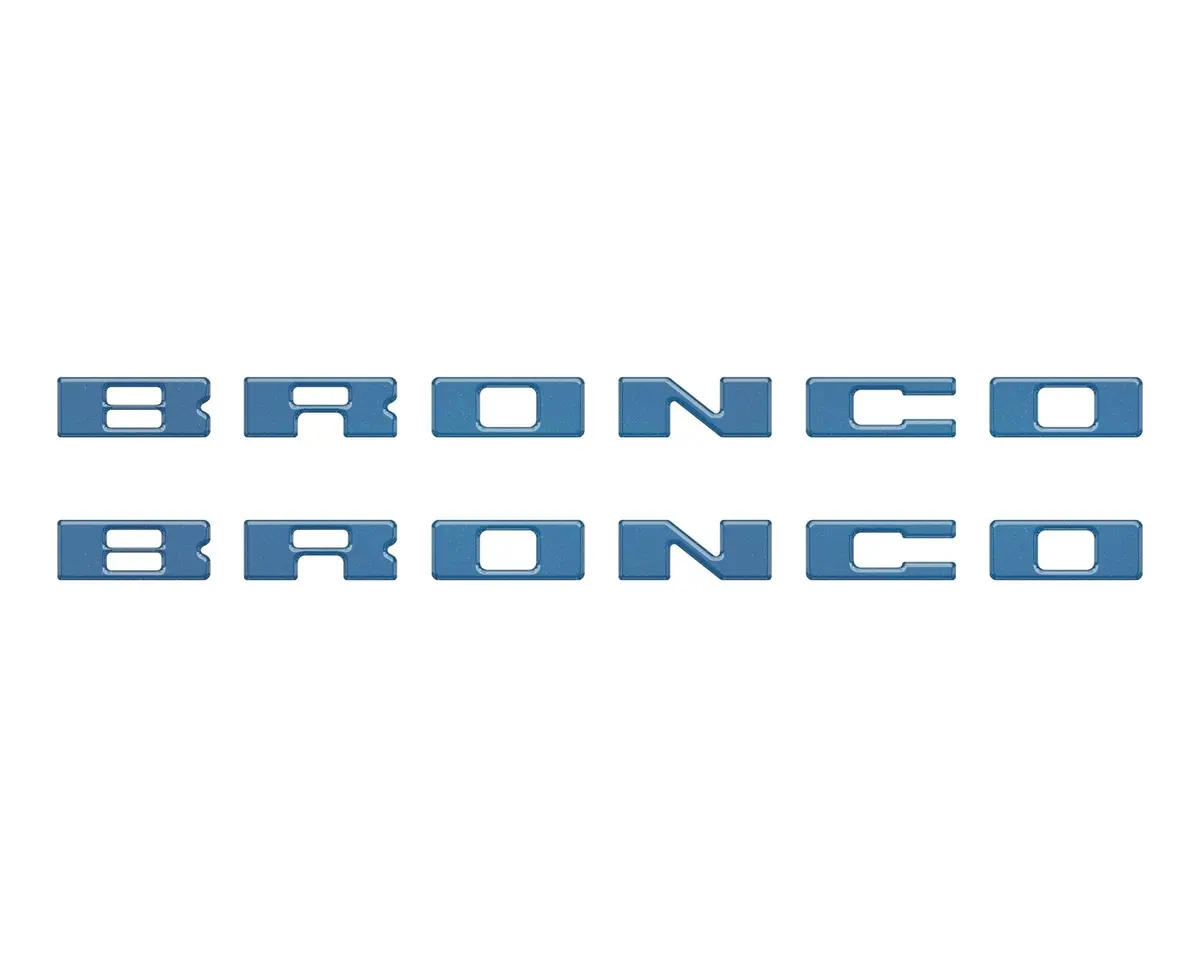 Bronco Running Board Letter Inserts/Overlays Fits 2021-2026 Ford Bronco 4