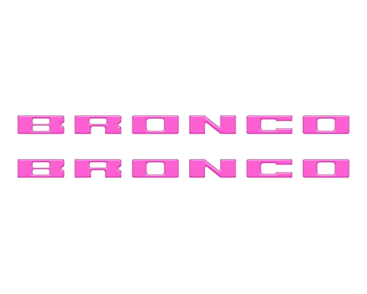 Bronco Running Board Letter Inserts/Overlays Fits 2021-2026 Ford Bronco 15