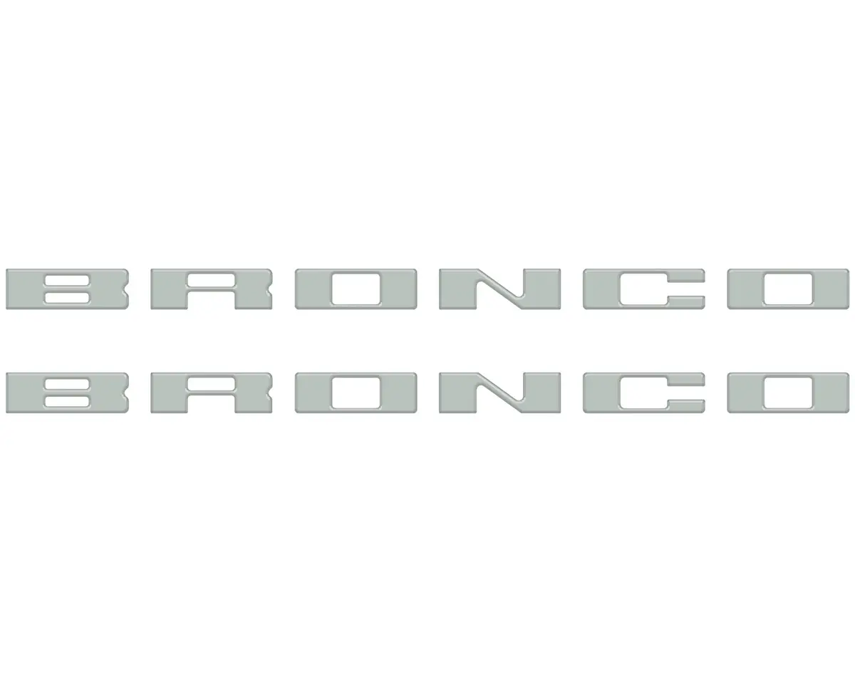 Customizable running board letter inserts and overlays designed specifically for 2021 to 2026 Ford Bronco - Image 43
