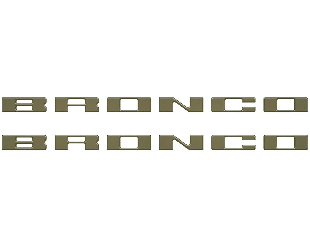Customizable running board letter inserts and overlays designed specifically for 2021 to 2026 Ford Bronco - Image 65