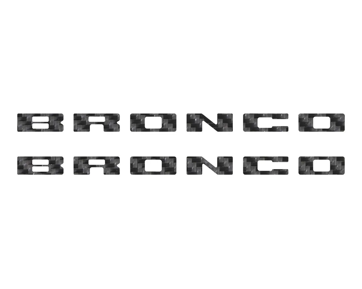 Bronco Running Board Letter Inserts/Overlays Fits 2021-2026 Ford Bronco 22
