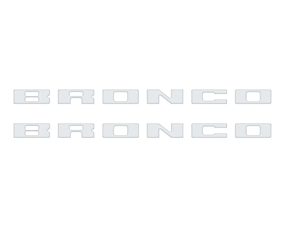 Bronco Running Board Letter Inserts/Overlays Fits 2021-2026 Ford Bronco 27