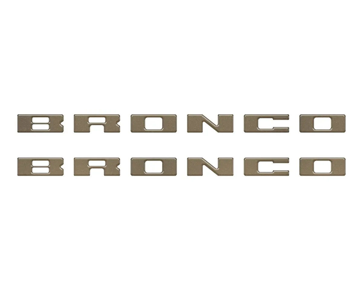 Bronco Running Board Letter Inserts/Overlays Fits 2021-2026 Ford Bronco 36