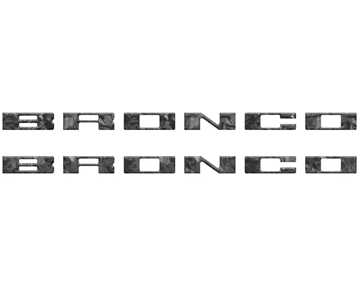 Customizable running board letter inserts and overlays designed specifically for 2021 to 2026 Ford Bronco - Image 50