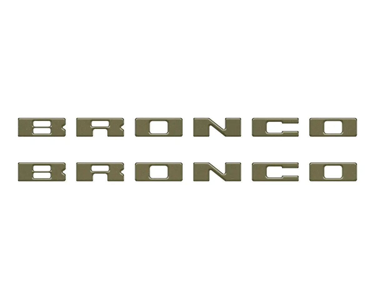 Bronco Running Board Letter Inserts/Overlays Fits 2021-2026 Ford Bronco 34