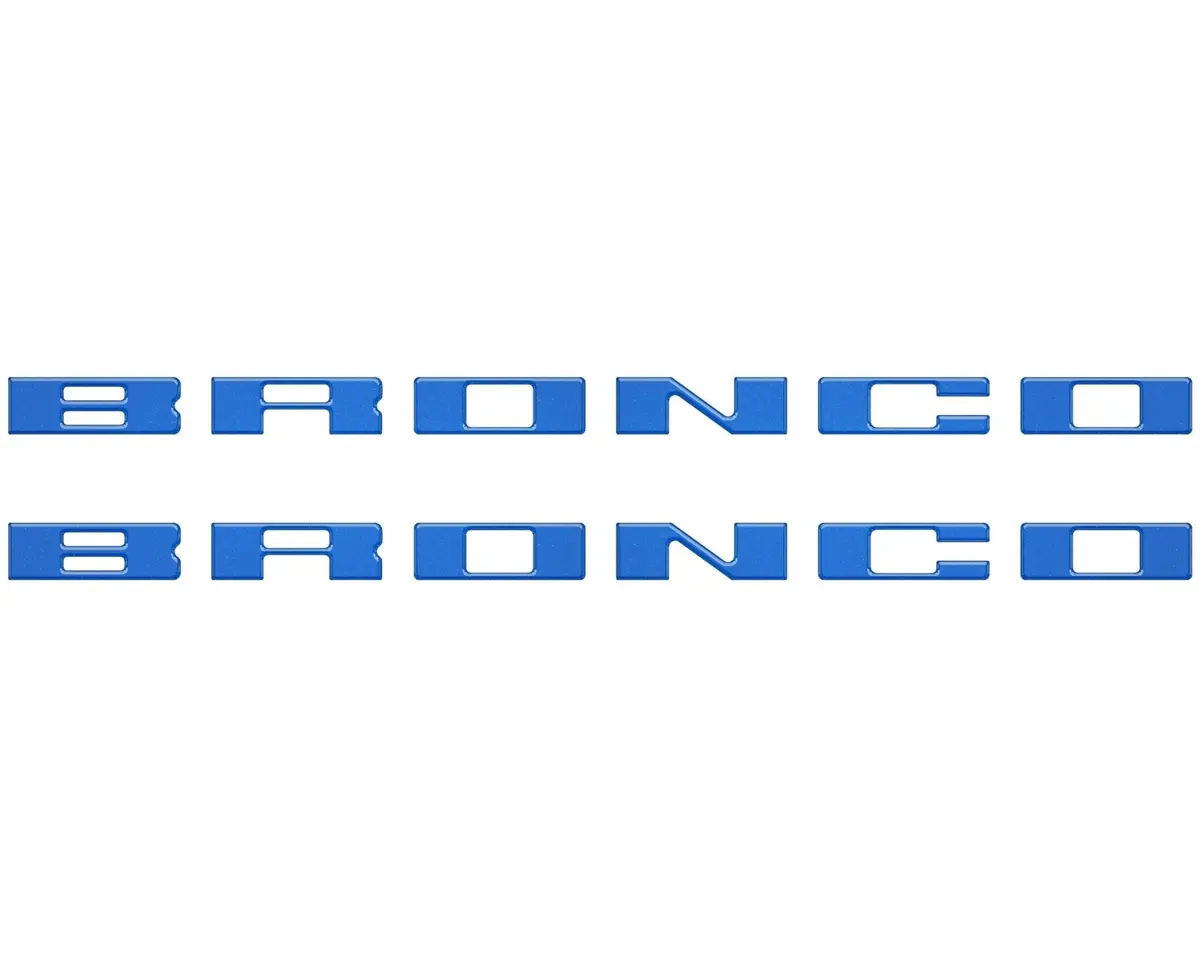 Customizable running board letter inserts and overlays designed specifically for 2021 to 2026 Ford Bronco - Image 61