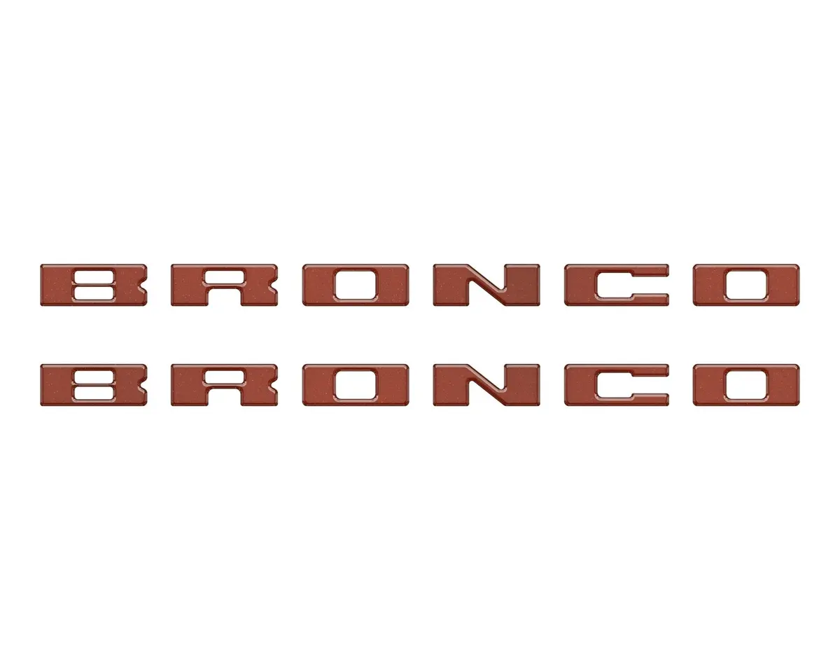 Bronco Running Board Letter Inserts/Overlays Fits 2021-2026 Ford Bronco 17