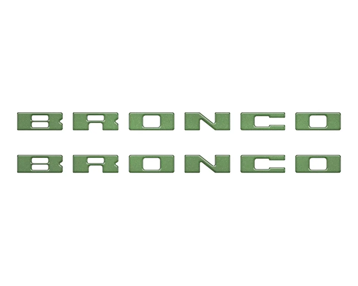 Bronco Running Board Letter Inserts/Overlays Fits 2021-2026 Ford Bronco 12