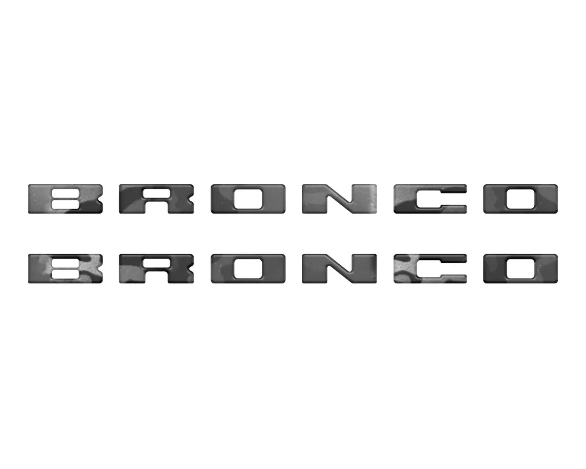 Bronco Running Board Letter Inserts/Overlays Fits 2021-2026 Ford Bronco 19
