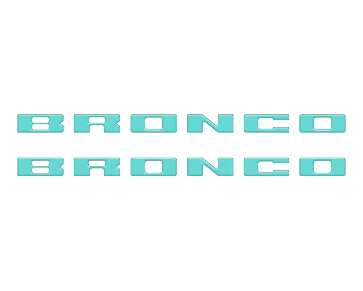Bronco Running Board Letter Inserts/Overlays Fits 2021-2026 Ford Bronco 25