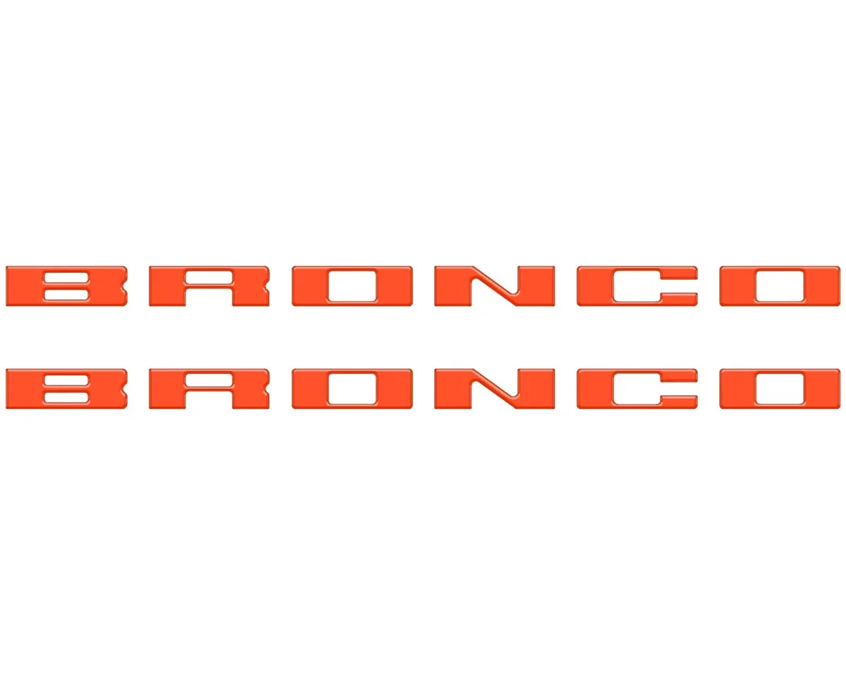 Customizable running board letter inserts and overlays designed specifically for 2021 to 2026 Ford Bronco - Image 40