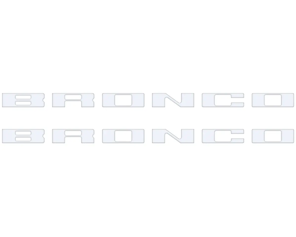 Bronco Running Board Letter Inserts/Overlays Fits 2021-2026 Ford Bronco 63