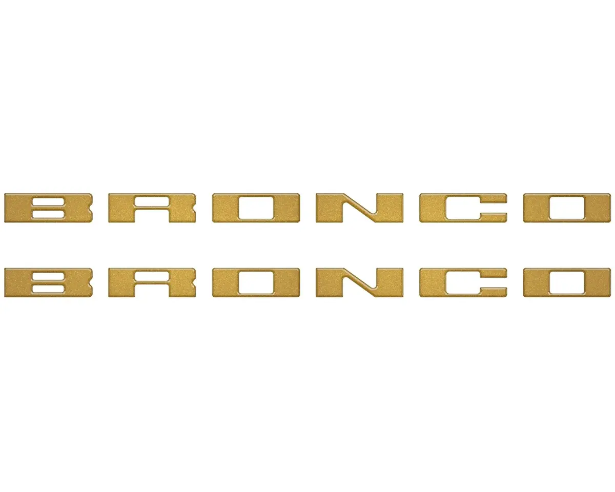 Customizable running board letter inserts and overlays designed specifically for 2021 to 2026 Ford Bronco - Image 46