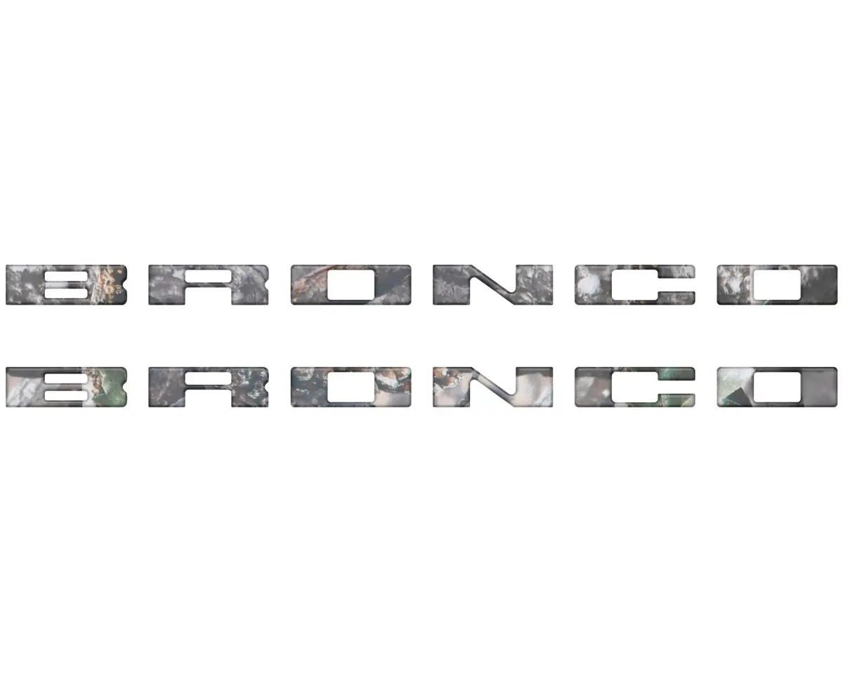 Customizable running board letter inserts and overlays designed specifically for 2021 to 2026 Ford Bronco - Image 44