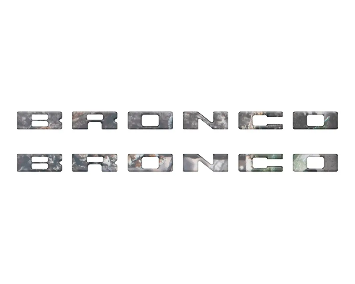 Bronco Running Board Letter Inserts/Overlays Fits 2021-2026 Ford Bronco 8