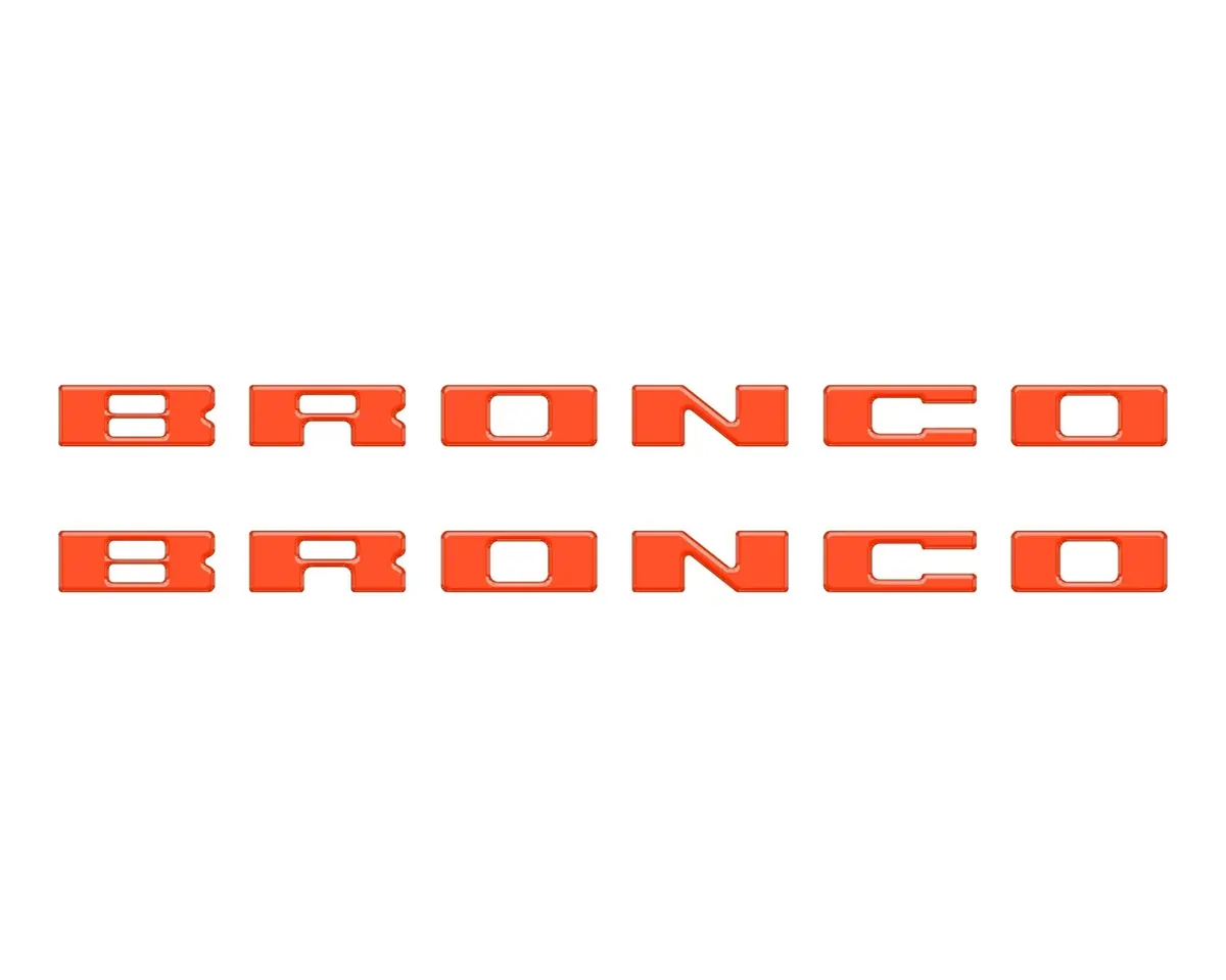 Bronco Running Board Letter Inserts/Overlays Fits 2021-2026 Ford Bronco 28