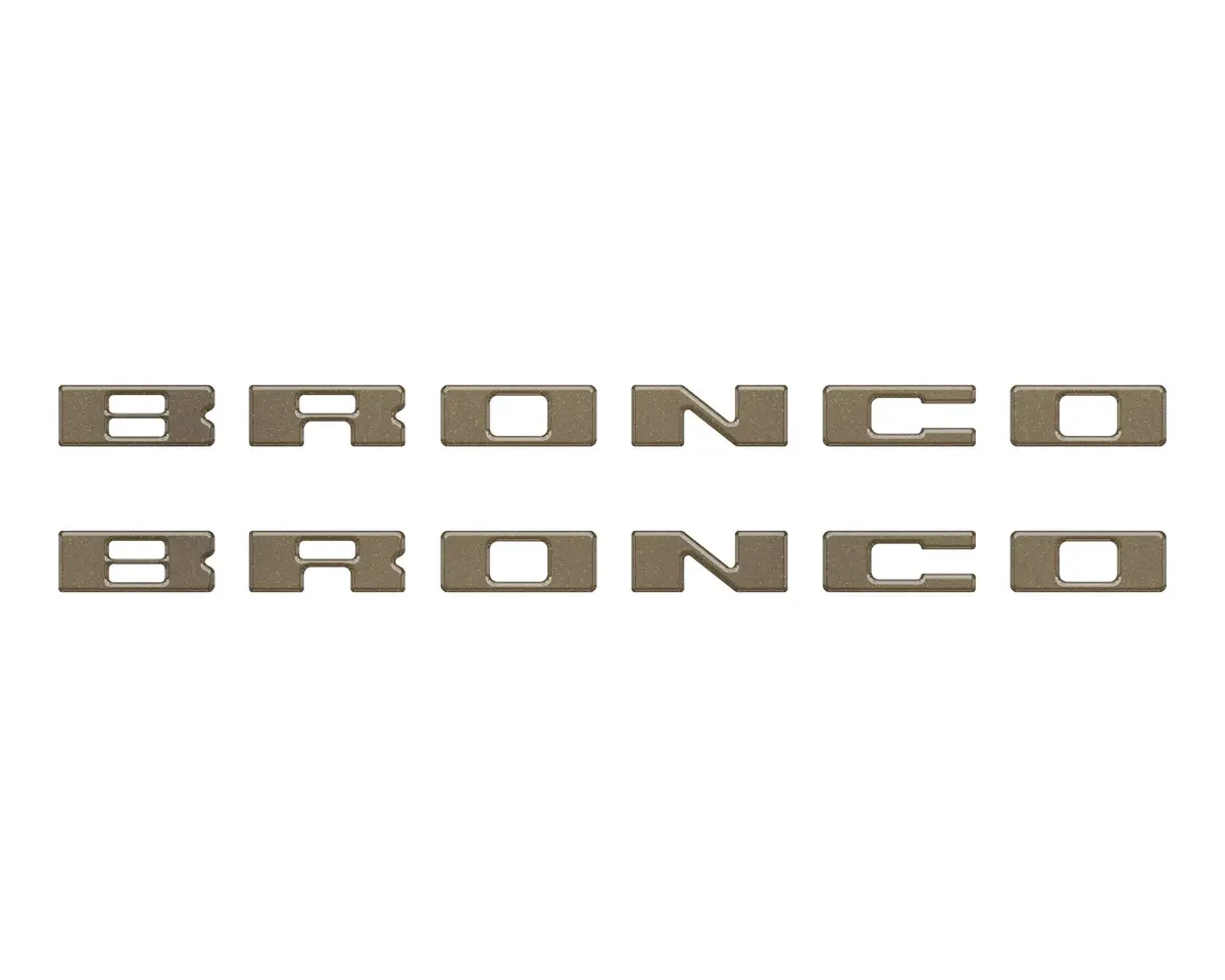Bronco Running Board Letter Inserts/Overlays Fits 2021-2026 Ford Bronco 64