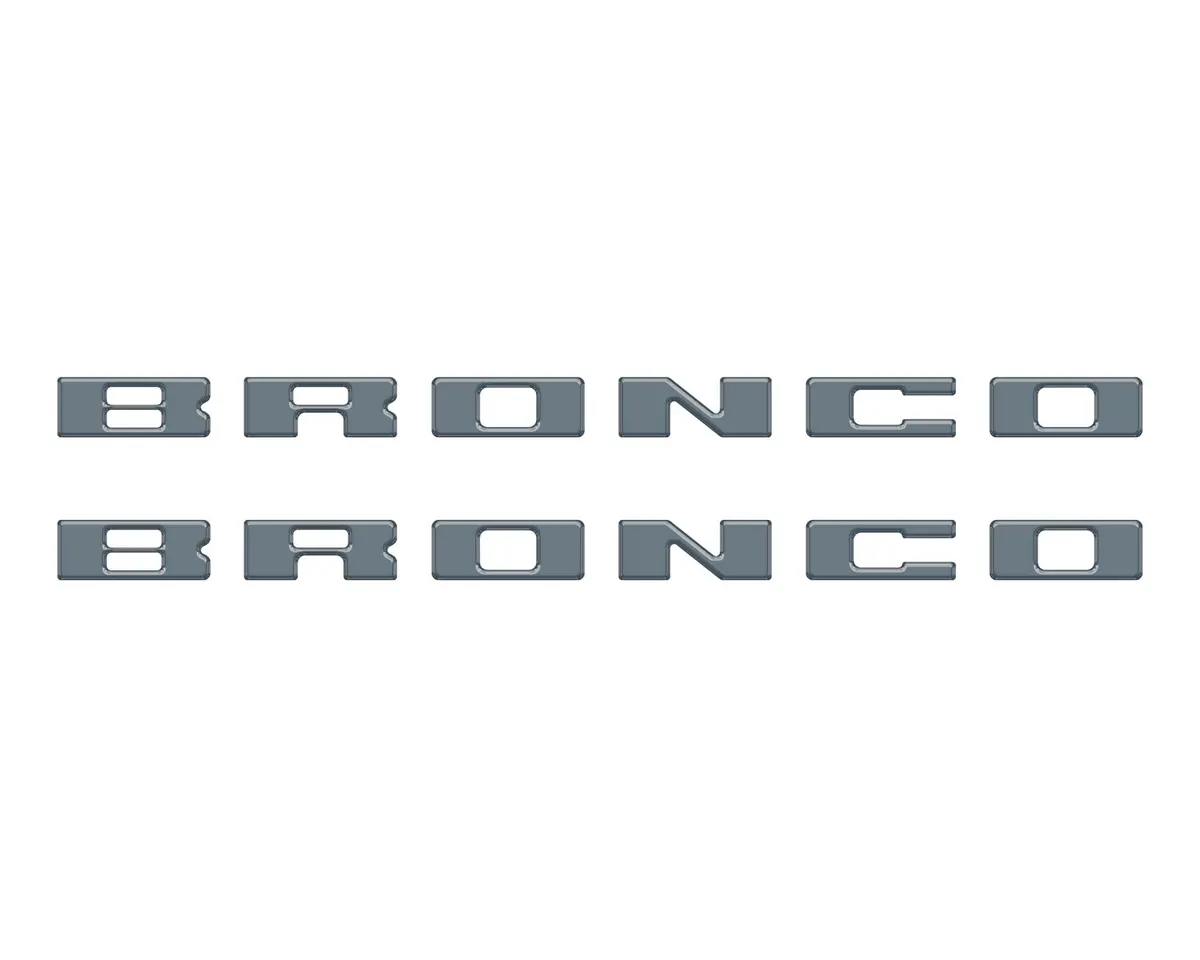 Bronco Running Board Letter Inserts/Overlays Fits 2021-2026 Ford Bronco 5