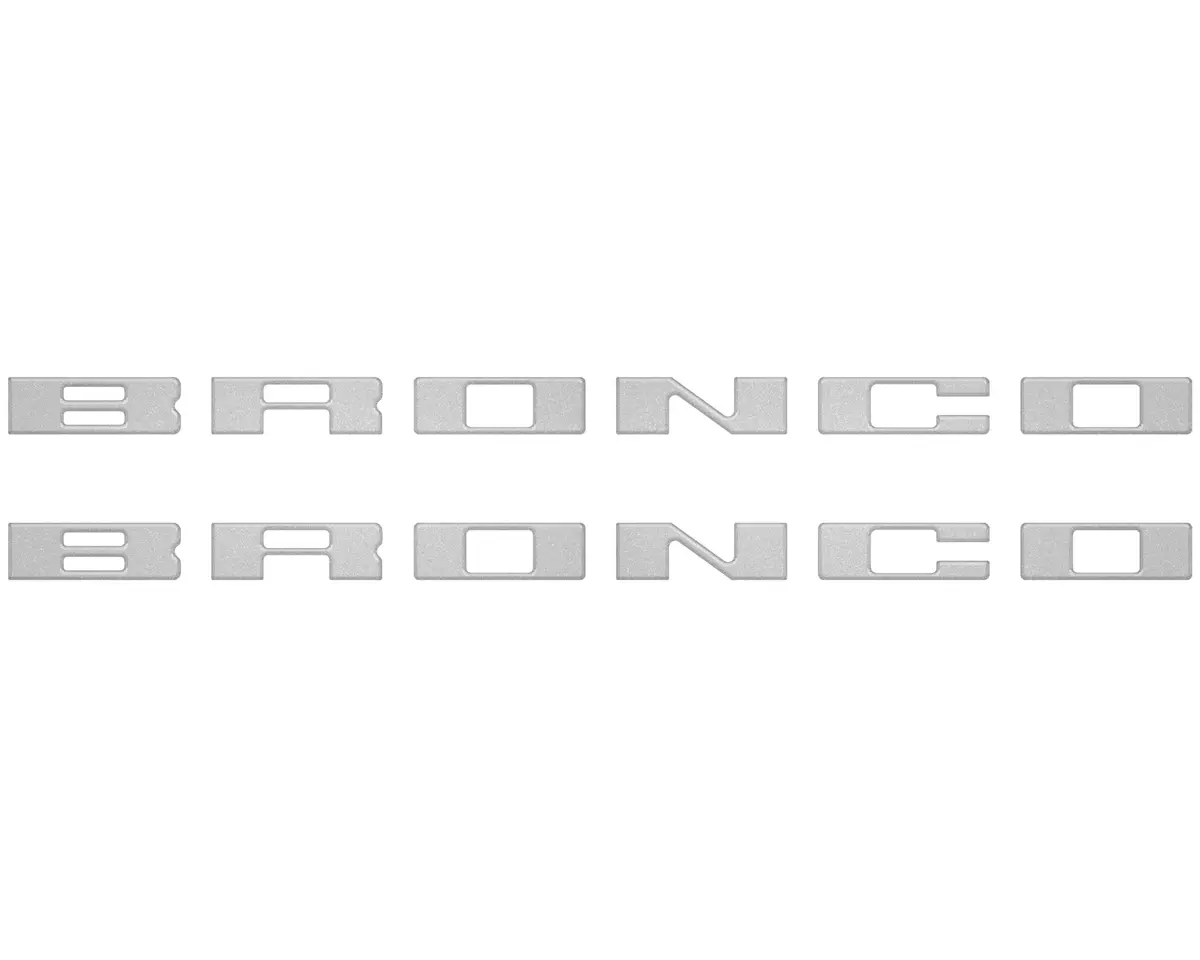Customizable running board letter inserts and overlays designed specifically for 2021 to 2026 Ford Bronco - Image 51