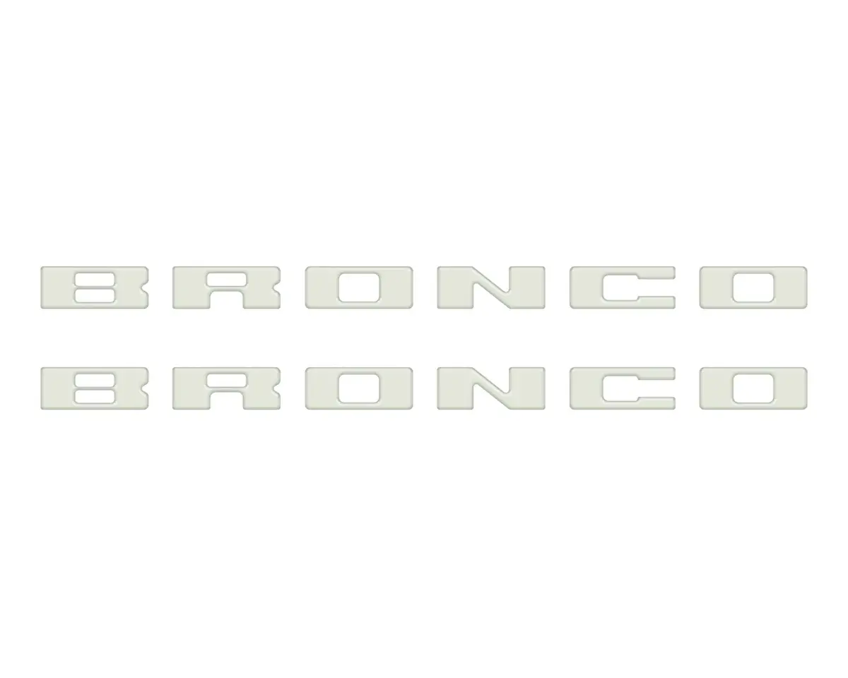 Bronco Running Board Letter Inserts/Overlays Fits 2021-2026 Ford Bronco 65