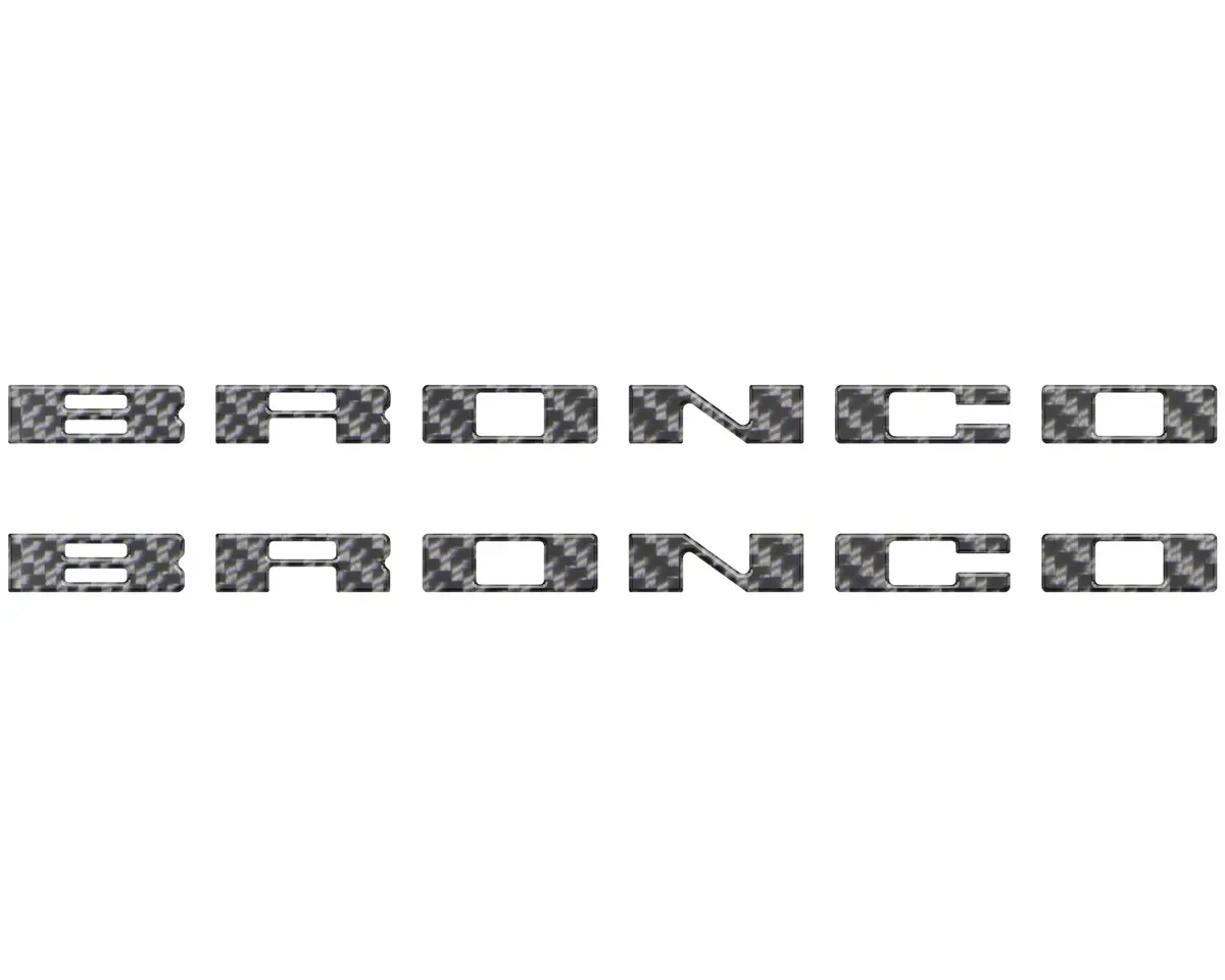 Bronco Running Board Letter Inserts/Overlays Fits 2021-2026 Ford Bronco 48