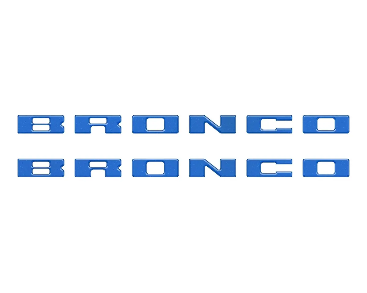 Bronco Running Board Letter Inserts/Overlays Fits 2021-2026 Ford Bronco 24