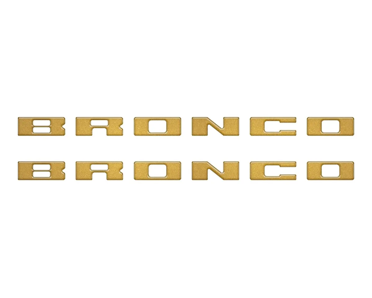 Bronco Running Board Letter Inserts/Overlays Fits 2021-2026 Ford Bronco 10