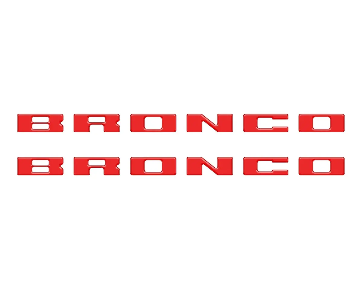 Bronco Running Board Letter Inserts/Overlays Fits 2021-2026 Ford Bronco 23