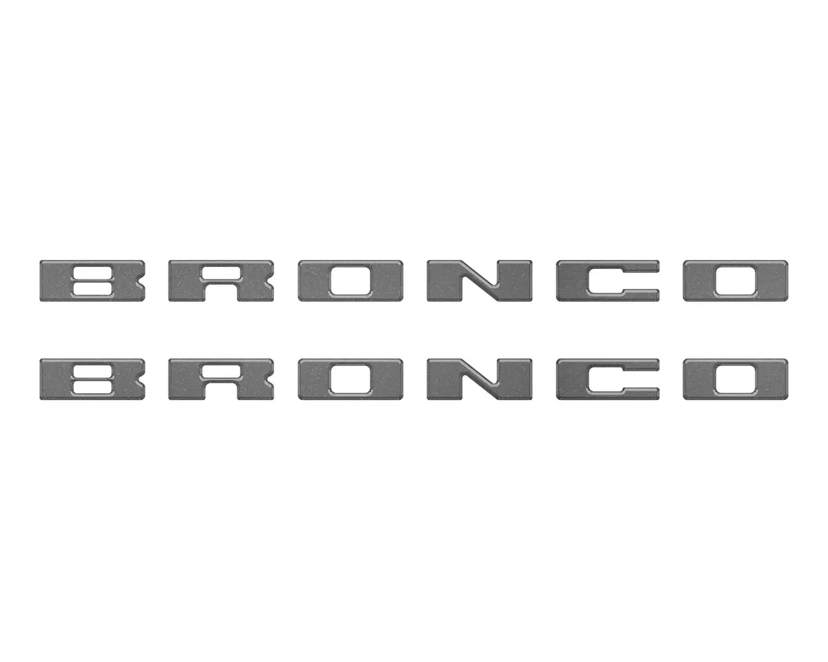 Bronco Running Board Letter Inserts/Overlays Fits 2021-2026 Ford Bronco 9