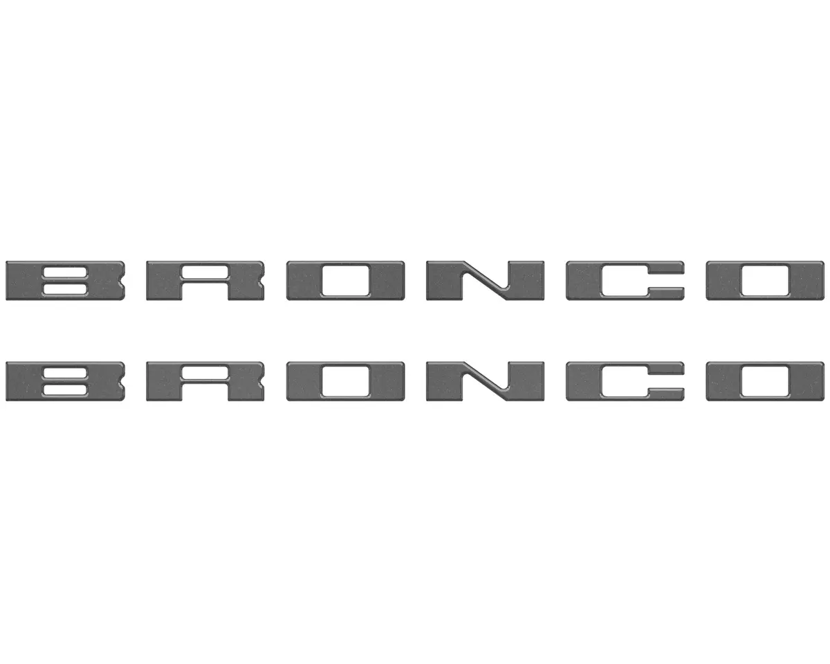 Customizable running board letter inserts and overlays designed specifically for 2021 to 2026 Ford Bronco - Image 45