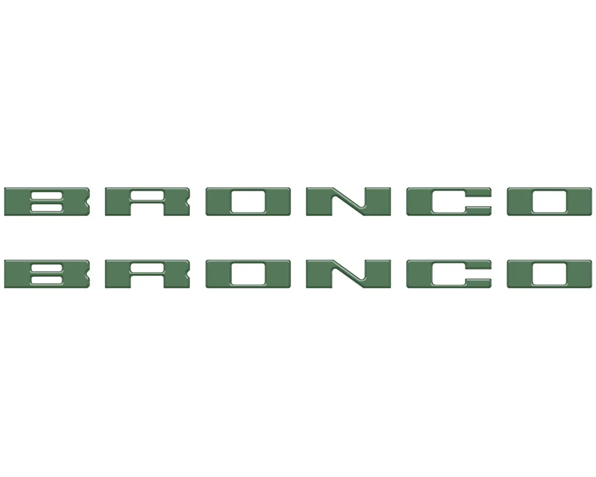 Customizable running board letter inserts and overlays designed specifically for 2021 to 2026 Ford Bronco - Image 62