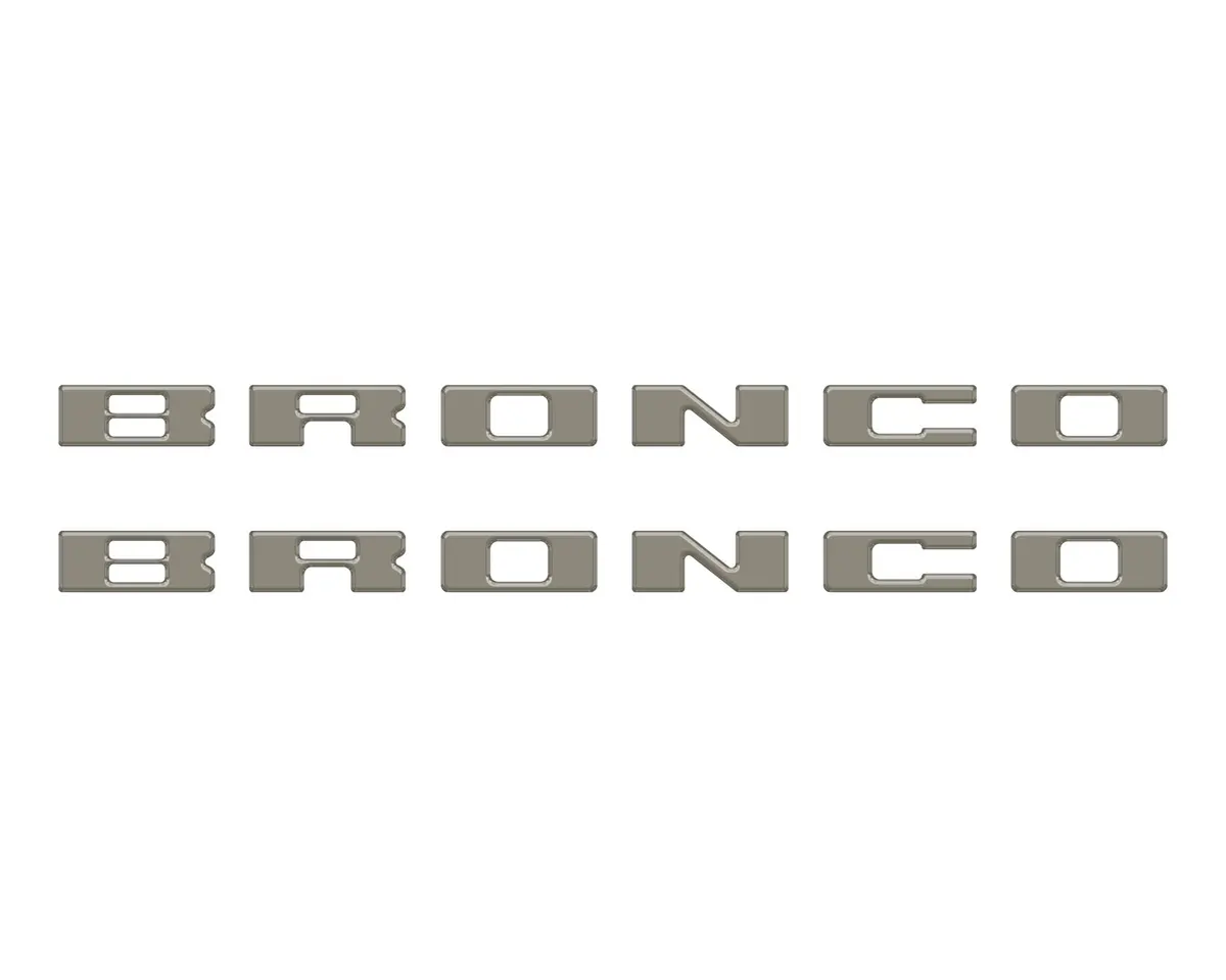 Bronco Running Board Letter Inserts/Overlays Fits 2021-2026 Ford Bronco 62